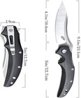 Eafengrow Ef951 Folding Knife d2 Blade And G10 Handle With Liner Lock Ball Be   