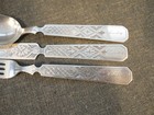 Antique Chicago Coin Silver 3pc Flatware Set - N w s w Mfg  Co   c  1867  Rare