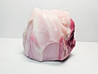 Vintage Pink   White Slag Glass Cullet Raw Chunk Art Glass Decor Display Piece