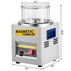 Kt-185 Magnetic Tumbler 180mm Jewelry Polisher Finisher Machine 200g Pins