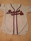 Mississippi Braves Aa Game Worn Used Jersey  52 Atlanta Braves Milb Sz 46 Mlb