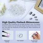 1000pcs 6mm Resin Flatback Rhinestone  Transparent Clear Ab Color Flatback Je   