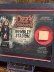 Ozzy Osbourne Wembley Stadium Live Aid Authentic Stadium Seat Relic Display
