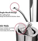  700l  Stainless Steel  Olive Oil Dispenser Bottle  Drip-free Pour For Kitchen