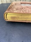Antique Photo Album 1800s With Original Photos Velvet Brown With Mirror Front