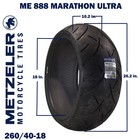 Metzeler Me 888 Marathon Ultra Rear 260 40r18 84v Motorcycle Tire With Keychain