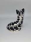 Italy Vintage Handcrafted Black And White Ceramic Cat Figurine T k c 5 
