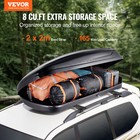 Vevor Rooftop Cargo Carrier 8 Cubic Feet Luggage Storage Box Abs For Suvs Cars
