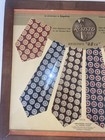 Beautiful Antique Resisting Ties Advertisement Store Display Framed Rare 