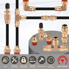50 Ft 1 4 Dot Air Line With Brass Fittings For Air Bags Suspension 10-piece Kit