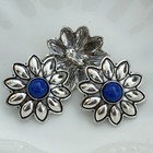 3pc Antiqued Silver Vintage Decorative Metal Buttons Sewing Button 30mm