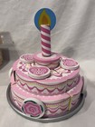 3 Melissa   Doug Sets-triple Layer Party Cake  Eggs  Cutting Fruit- All Complete