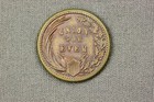 1863 Civil War Token George Washington First In War First In Peace