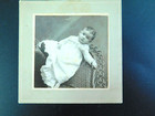 Antique 1890 s Photograph Baby Christening Gown Precarious Position V672