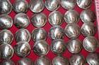 36 Genuine Us Buffalo Indian Head Nickel Domed Shank Coin Buttons 3 4  Free Ship