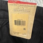 Levis 711 Womens Skinny Jeans 33 Black Slim Fit Mid Rise Black Tab Denim New