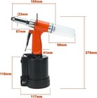 Air Hydraulic Pneumatic Pop Riveter Rivet Gun Power 1 8   5 32   3 16   1 4  