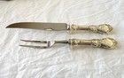 Reed   Barton Francis I Sterling Silver Handle 2-piece Carving Set Knife   Fork
