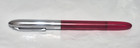 Vintage Schaeffer Fountain Pen - Translucent Red W  Chrome Cap
