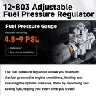12-803 Fuel Pressure Regulator Gauge Kit For Holley Edelbrock Carb 3 8 Npt  pe