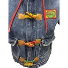 Vtg 90 s Gymboree Boys Toddler Small Denim Jacket Coat Tog Toggle Button Hood