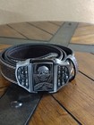 Bad To The Bone Skull Belt Buckle   Hidden Lighter      29 99