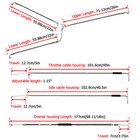 12 -14  Handlebar Cable Brake Line Kit  For Harley Dyna Fxdl 14-17 Non-abs