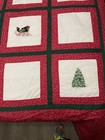 Christmas Homemade Quilt And 2 Pillow Shams Set Full queen 92   x96    - New