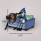 Regular Show Enamel Pin Mordecai And Rigby Playing Video Games