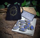 Rune Stones Egyptian Oracle Wicca Pagan Witchcraft Divination Scarab Bag