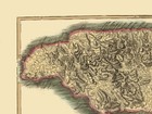 Historic Map - Jamaica - Thomson 1821 - 23 X 30 77 - Vintage Wall Art