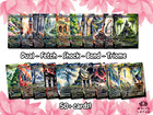Anime Watercolour Land Pack Mtg Edh Proxy Custom Cards Dual Fetch Shock Tri Bond