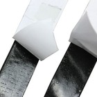 New 1  Black Adhesive Roll Hook   Loop Fastener Fastening Tape   Two Yard Long