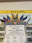 Wwi Roll Of Honor Poster Company G 45th Infantry Division Camp Sheridan 1918
