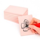 6 Pcs Rubber Carving Blocks For Printmaking - 4x6 Inch Soft Linoleum Stamp 