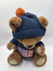 Vintage 1981 Dakin Plush Teddy Bear 11    Stuffed Collectible Toy Usa Blue Sweater