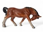 Vtg 1953 H i c  Japan Porcelain Horse Figurine Grazing Foal 7 x4  Mcm Equestrian