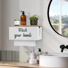 Solid Wood Paper Towel Dispenser Wall Mount  Commercial Paper Towel Holder Wi   