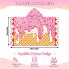 Swpdhfjn Ice Cream Hooded Bath Towel For Toddler  Soft Cotton Bathrobe Poncho   