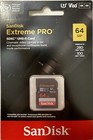Sandisk Extreme Pro 64gb Sdxc Uhs-ii V60 U3 Class 3 High Speed Card