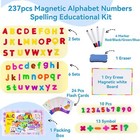 Alphabet Magnetic Letters Magnet Toys For Toddlers Kids 237 Pcs Abc Learning    