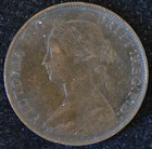 1864 Extremely Fine  Very Minor Dings  Short  6   New Brunswick Cent  1