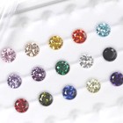 Full Size Round Multicolor Loose Cubic Zirconia Aaaaa Stone Gemstone For Jewelry