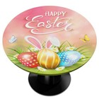  Easter Rabbit Cute Round Fitted Tablecloth Easter Egg Round Table Cover With 