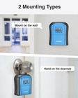 Puroma Key Lock Box  Portable Combination Lockbox Wall-mounted Key Storage Bo   