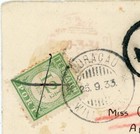Netherlands Antilles Postage Due-sc j24-curacao Willemstad-25 9 33-inter island