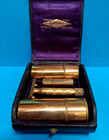 Early Gillette Golden Traveler Safety Razor Set   Complete   Full