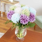 12-head Artificial Chrysanthemum Silk Flowers Bouquet Wedding Floral Home Decor