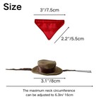 Bearded Dragon Cowboy Costume - Adjustable Lizard Hat And Small  Brown 