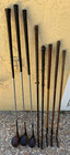 Antique Vintage Hickory Wood Shaft Scotland Driver Putter Fairway Golf Club Lot